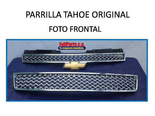 Parrilla Tahoe Completa Cromada Original Gm 100% Con Iva