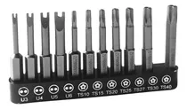 Comprar Set Puntas Torx Y U 11 Piezas Atornillador 1\u002F4 Ruhlmann