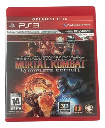 Mortal Kombat Komplete Edition - Jogo PlayStation 3 Mídia Física