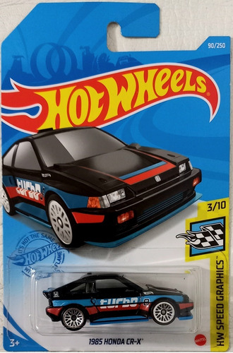 1985 Honda Cr-x Negro Hot Wheels Mattel