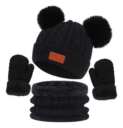 Gorro De Bebé, Bufanda Y Guantes, Se Adaptan A Una Gorra Inf