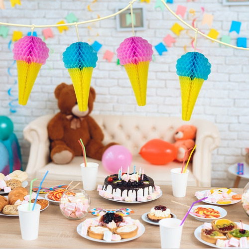 Papel Picado - Helado Artesanal 10 Piezas