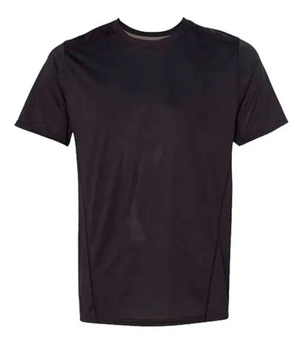 Camiseta Dry Protección Uv 30 Negro - Mundo Trabajo