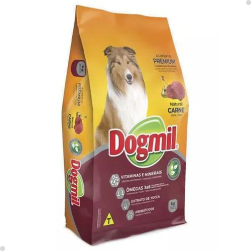 Ração Dogmil Natural Carne Para Cães Adultos 15kg