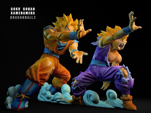 Dragon Ball Z Gohan Y Goku Archivo Stl Para Impresion 3d 