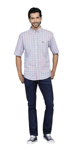 Imagen 4 de 5 de Camisa Regular Fit Lee Hombre Manga Corta 1m20