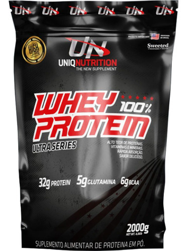 Whey Protein 100% Concentrado Uniq 2kg Chocolate Branco