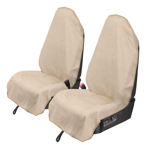 Accesorios De Líderes 2 Pcs Beige Toalla Impermeable Toalla