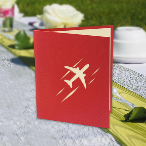 3 Tarjeta De Avión, Tarjetas Del Día De Valentín, Rojo