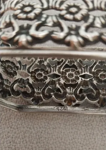 Antiguos Servilleteros De Plata 925 X 2 Bellísimos (Usado)