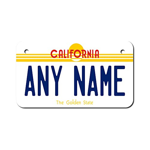 Teamlogo Personalized California License Plate - Size 4  X 7