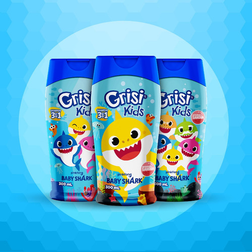 Shampoo Grisi Kids Sandia 3 En 1 300ml