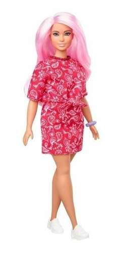 Imagem 1 de 6 de Barbie Fashionistas 151 Cabelo Rosa - Ms