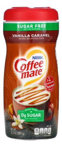 Coffee Mate Vanilla Caramel Sugar Free Sem Lactose 289 Gr 