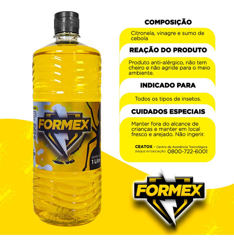 Acabe Com Baratas E Formigas 1 Litro - Formex Original