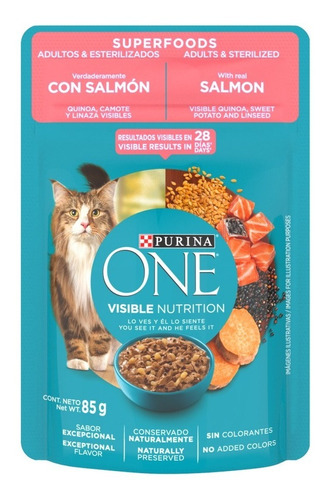 Alimento Para Gato One Super Food 85 Gr