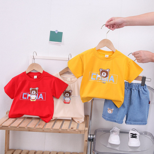 Conjunto De Pantalones Cortos De Verano De Algodón Para Niño