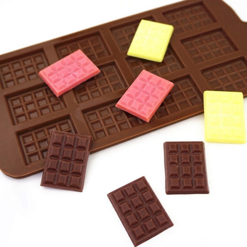 Moldes Barra Mini Chocolatina Tableta Chocolates Silicona