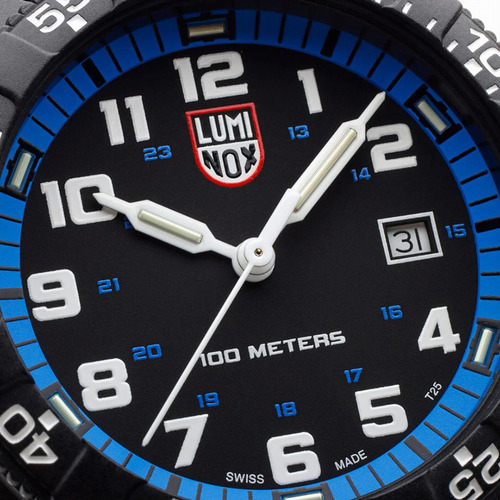Reloj Luminox Leatherback Sea Turtle Giant 44mm Xs.0324 Negro Negro Azul