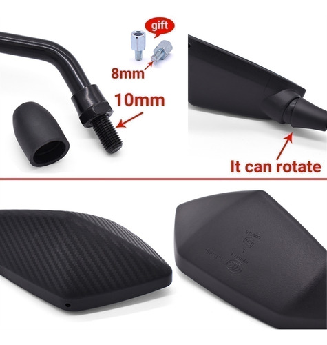 Espejos Retrovisores Para Yamaha Wr 250x 250r 450f