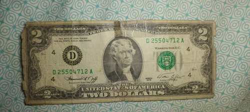 Billete De 2 Dólares 