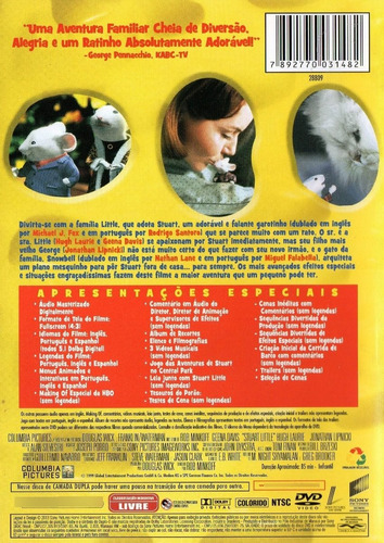 Dvd O Pequeno Stuart Little (Usado)
