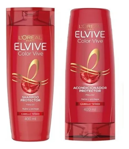 Combo Elvive Shampoo Y Acondicionador Color Vive 400ml