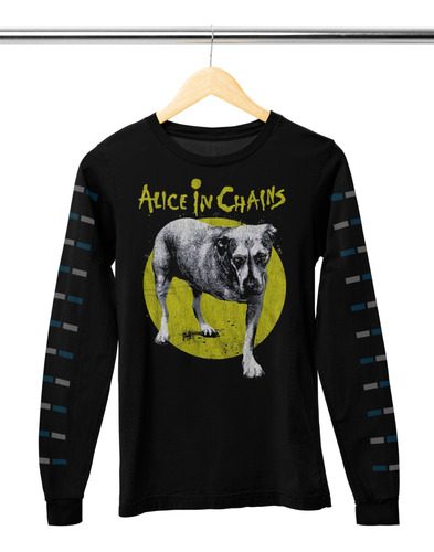 Camiseta Manga Larga Grunge Alice In Chains C7