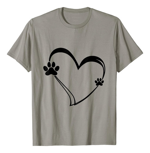Paw Love Shirt Dog Lover Poleras Para Mujer Y Hombre Camiset