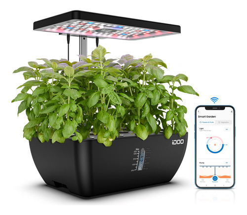 Idoo Sistema De Cultivo Hidropnico Wifi De 12 Cpsulas Con Ta