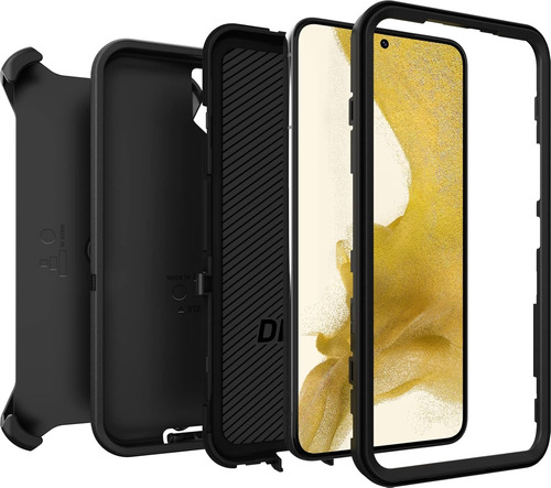 Carcasa Otterbox Defender Para Samsung Galaxy - Color Negro Funda Antigolpe (s24,s23,s22) Modelos Normal Plus Y Ultra
