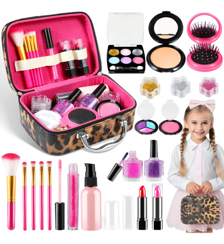 Kit De Maquillaje Para Ninos Para Ninas, Juguete De Maquilla