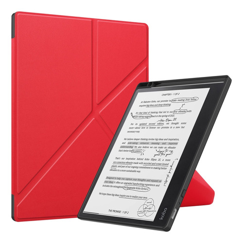 Funda Inteligente Roja Para Tablet Kobo Elipsa 2e