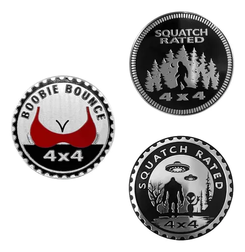 3pcs Boeble Bounce Insignia Con Calcomanías Con De 4 X 4 De