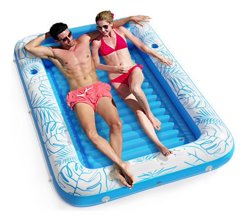 Jasonwell - Tumbona Inflable Para Piscina, 4 En 1, Para Toma