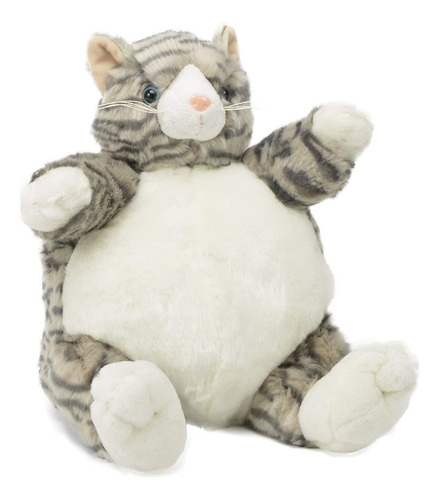 Unipak Peluche Plumpee De Gato Atigrado Gris De 9 Pulgadas