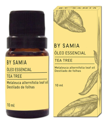 Óleo Essencial Melaleuca Tea Tree Natural By Samia - 10 Ml