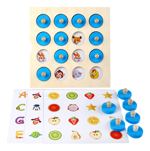 Juego De Mesa Educativo Para Niños Wooden Memory Chess