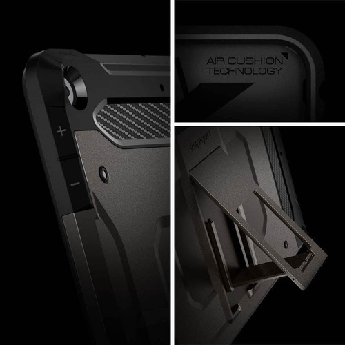 Imagen 3 de 6 de Funda Spigen Tough Armor Tech iPad Mini 5 Gris