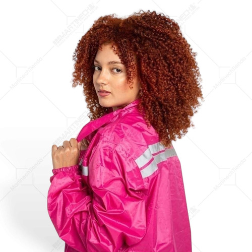 Impermeable Mujer Tipo Sudadera Motociclista Pro + Zapatones