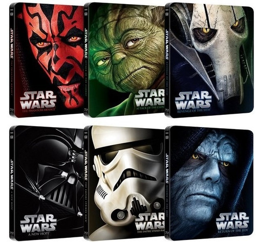Star Wars Colección 1-6 (bluray, Steelbook)