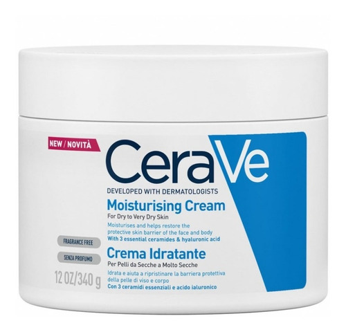 Crema Hidratante Cerave 340 G Para Piel Seca A Muy Seca