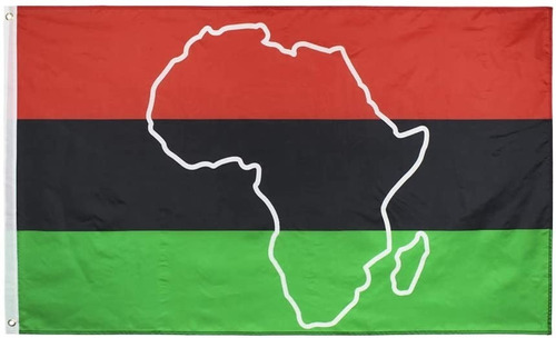 Bandera Afro Americana Mapa Africano 150 Cm X 90 Cm