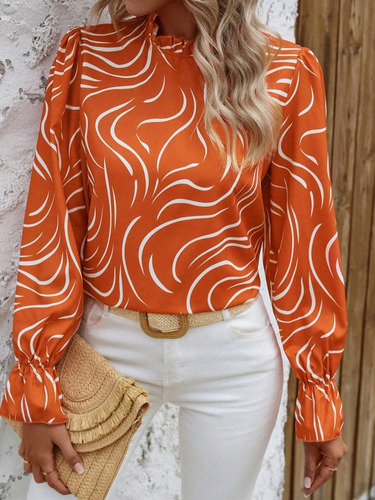 Blusa Naranja Tostada 