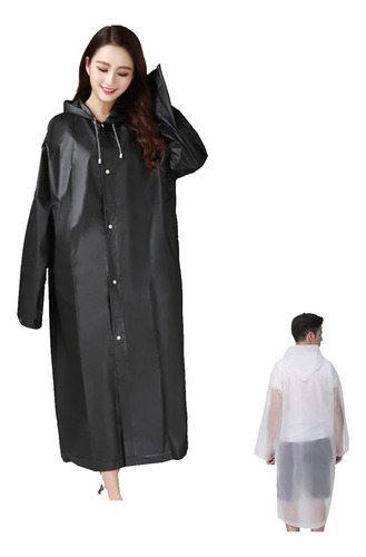 Capa Impermeable Portátil Para Con Lluvia Tipo Manga Capucha