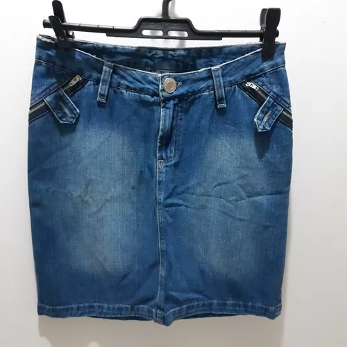 Saia Evangélica Jeans com Fenda na Frente Anagrom Ref.181