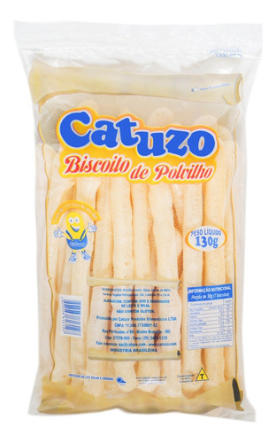 Imagem 1 de 1 de Biscoito Polvilho Tradicional Catuzo Palito 130g - Cx/ 15un