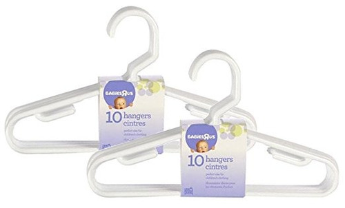 Babies R Us 20 Paquete Perchas - Blanco