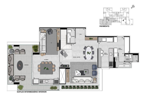 Imagem 4 de 30 de Apartamento Duplex 03 Suítes E 03 Vagas No Cabral, Curitiba - Ad0054