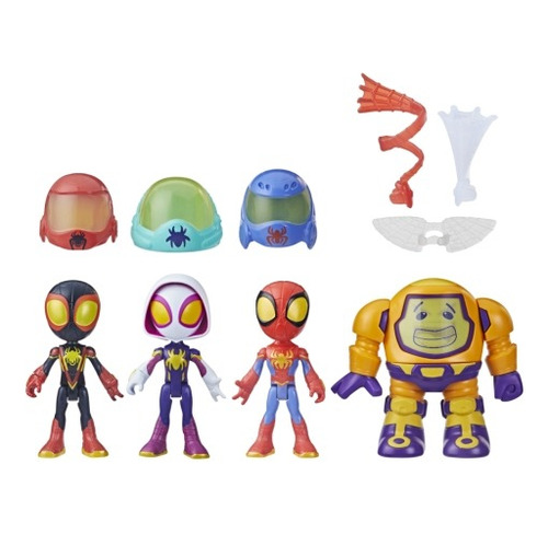 Kit Boneco Spidey Com Equipe E Zola Com Acessorios F6693
